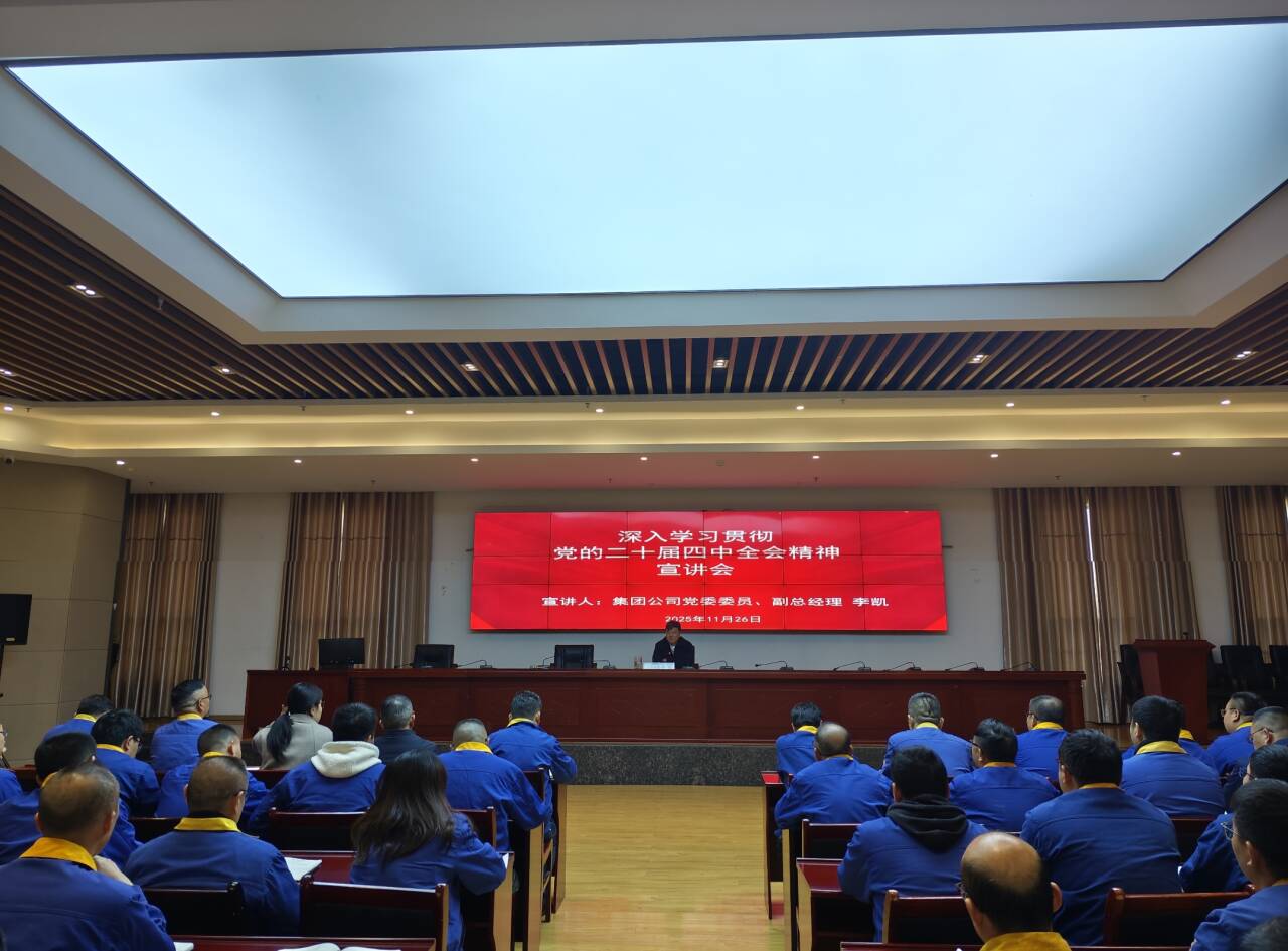 李凯到能矿锰业宣讲党的二十届四中全会精神